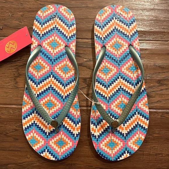 Macbeth Collection by Margaret Josephs Flip Flop Sandals Size XL - Picture 3 of 7